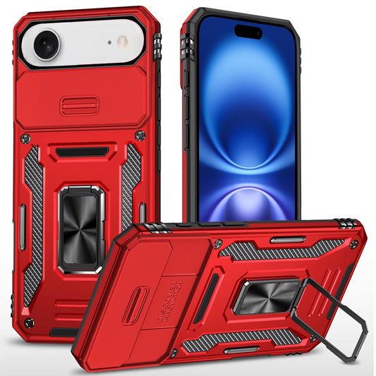 iPhone 17 Air Tough Ring Camera Case - Red