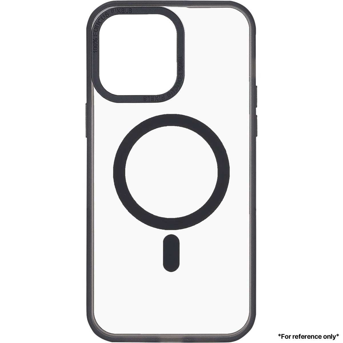 Iphone 15 Plus 2.0 Imitation Hardware Inside Magnetic Suction Acrylic Case Black - CellularPort