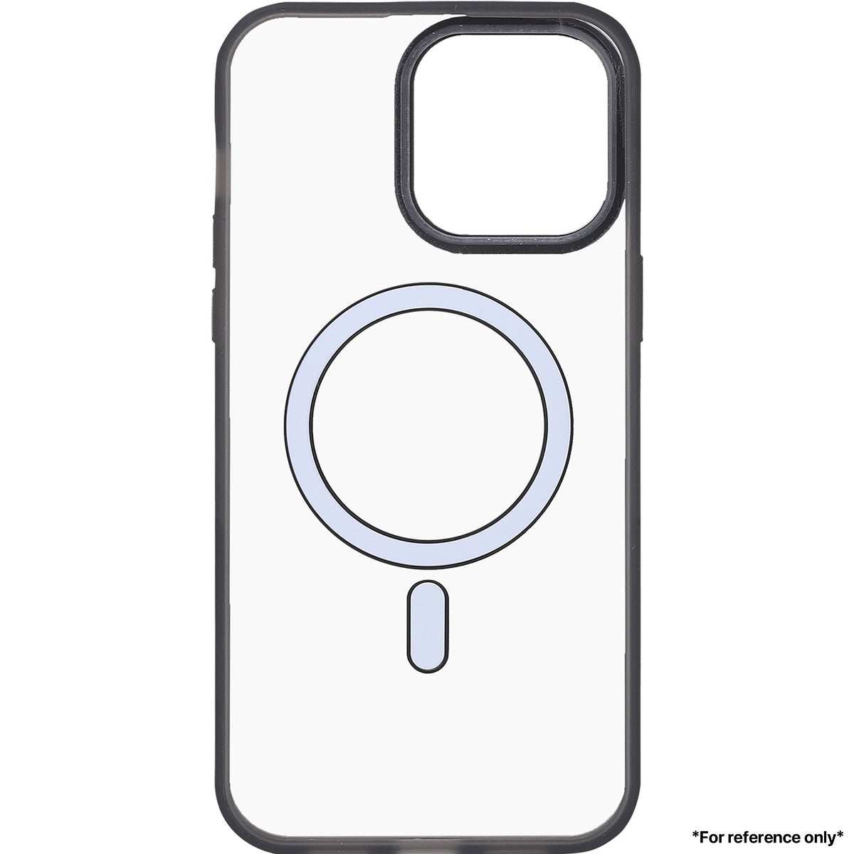 Iphone 15 Plus 2.0 Imitation Hardware Inside Magnetic Suction Acrylic Case Black - CellularPort