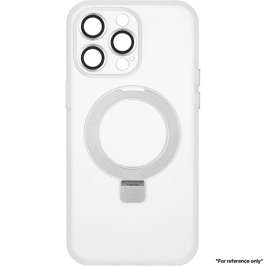 Iphone 15 Pro Max Hardware Eagle Eye CD Pattern+ Leaf Bracket Color Transmission Case White - CellularPort