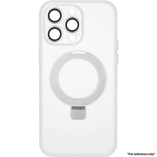 Iphone 15 Pro Hardware Eagle Eye CD Pattern+ Leaf Bracket Color Transmission Case White Protect your iPhone 15 Pro with this stylish white case featuring a unique Eagle Eye CD pattern and a leaf bracket for enhanced color transmission and a premium look. - CellularPort