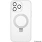 Iphone 15 Plus Hardware Eagle Eye CD Pattern+ Leaf Bracket Color Transmission Case White - CellularPort