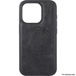 iPhone 15 Pro Max Skin Phone Case (TPU+PC Material+PU Leather Material) Case Black