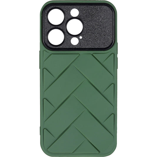 IPhone 15 Pro Woven Pattern Case Green