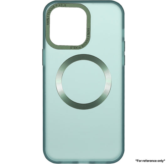 IPhone 15 Pro Max Hardware CD Pattern Transparent Case Green - CellularPort
