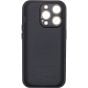 IPhone 15 Pro Max Large Glass Window Case Black