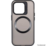 Samsung S24 Lens holder transparent CD pattern case Black - CellularPort