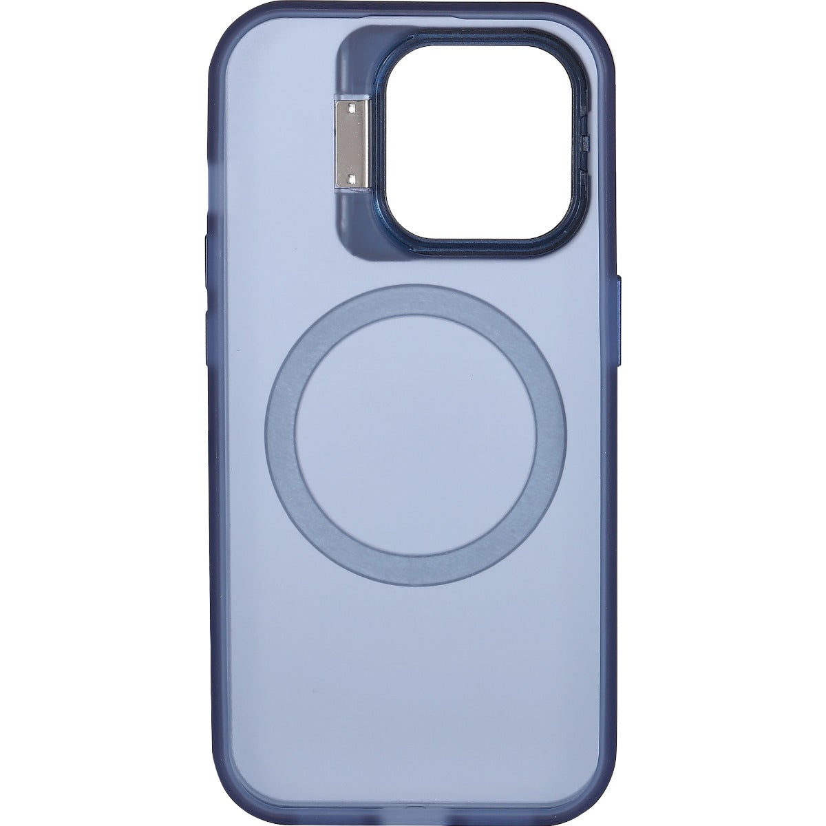 IPhone 15 Pro Lens Holder Transparent CD Pattern Case Blue