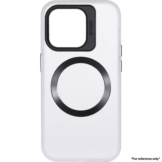 Samsung S24 Lens holder transparent CD pattern case White