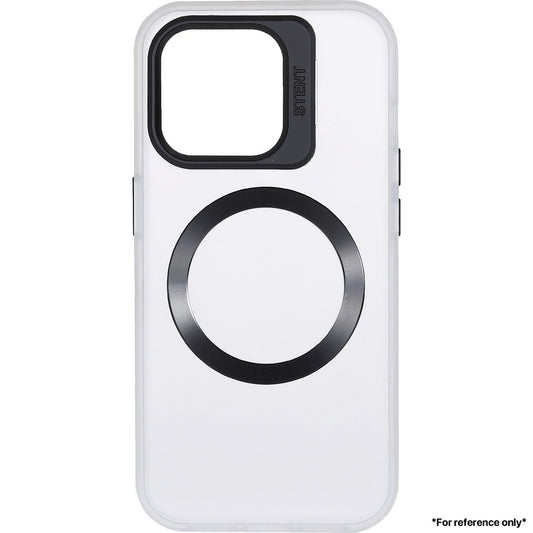 Iphone 15 Pro Max Lens holder transparent CD pattern case White