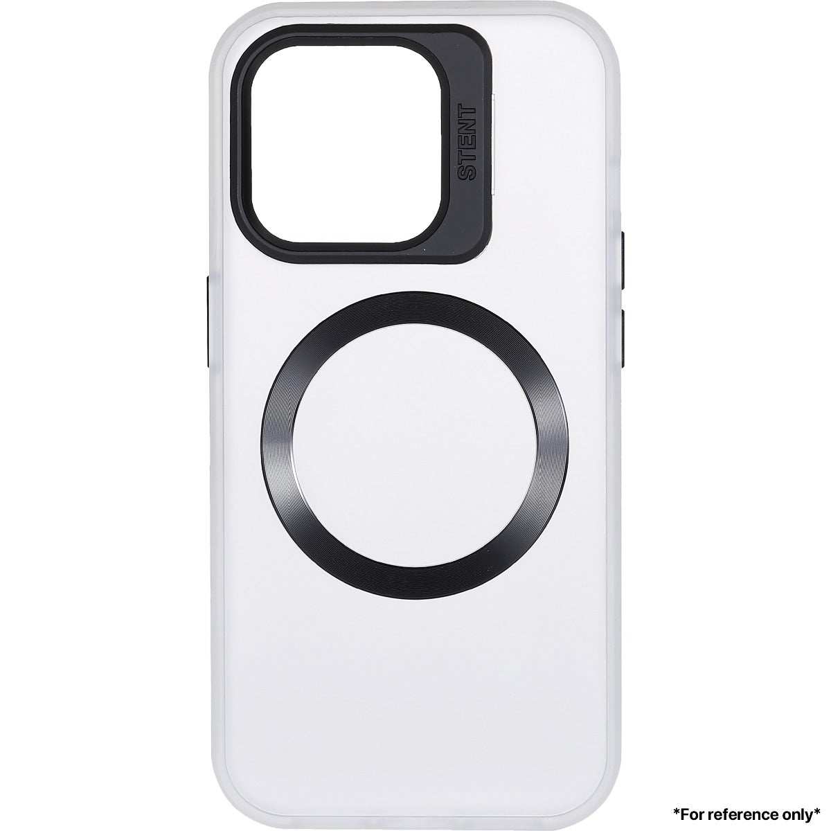 Iphone 15 Plus Lens holder transparent CD pattern case White - CellularPort