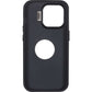 IPhone 15 Pro Lens Holder Solid Color + Iron Plate + Magnifying Glass Case Black - CellularPort