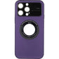 IPhone 15 Pro Large Glass Window + Iron Magnifying Glass Case Purple - CellularPort