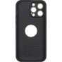 IPhone 15 Large Glass Window + Iron Magnifying Glass Case Black - CellularPort