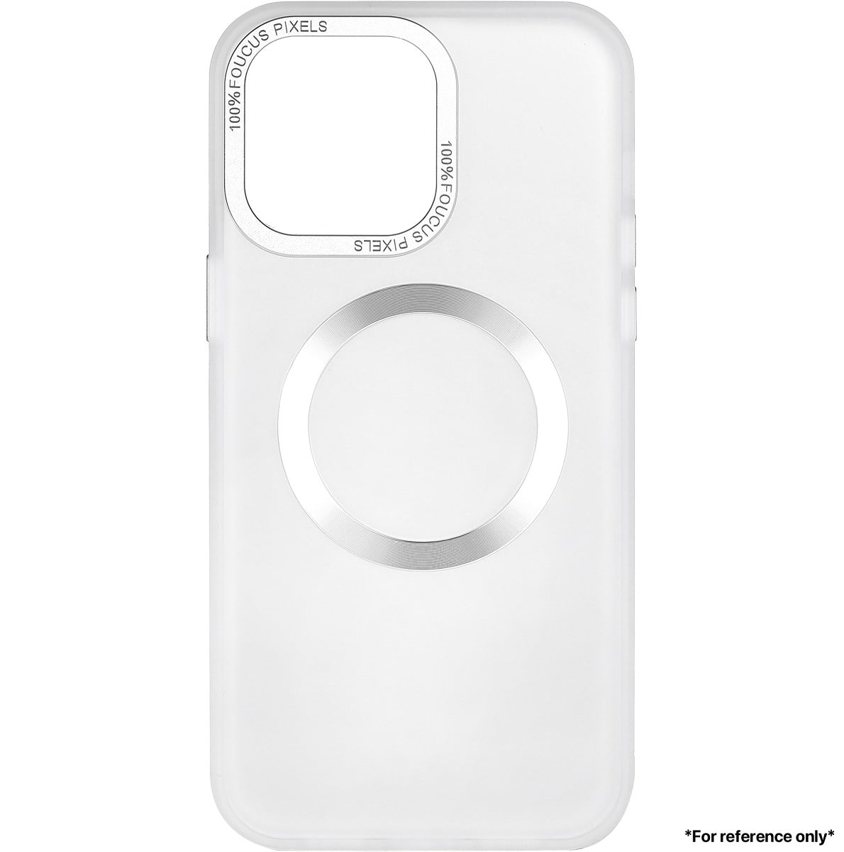 IPhone 15 Pro Hardware CD Pattern Transparent Case White