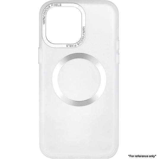 Iphone 15 Pro Max Hardware CD Pattern Transparent Color Case White